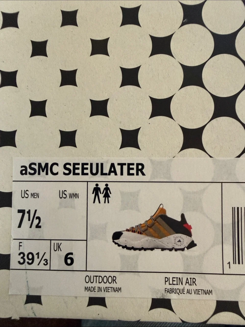 Womens 7.5 Adidas Stella Mccartney x Seeulater Crew Yellow Utility Orange ID1890